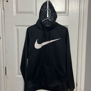 🔥🔥 NIKE DRI-FIT Polyester Black HOODIE - High End Joint - Men Sz Lg - PERFECT